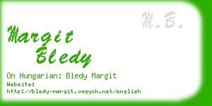 margit bledy business card